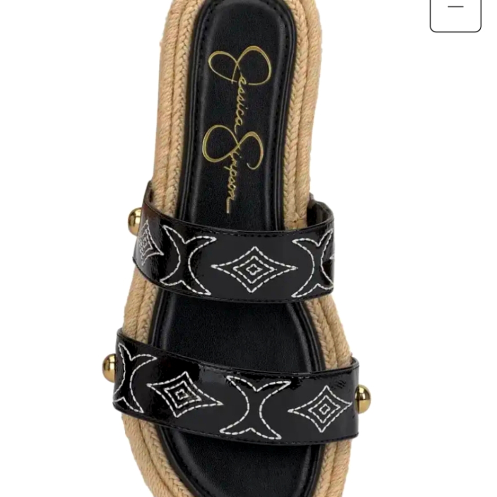 NWOT Jessica Simpson sandals size 5.5 black